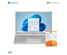 Notebook Ultra, com Windows 11 Home, Intel Celeron, 4GB 120GB SSD, Tela 15,6", Tecla Netflix + Microsoft 365 Personal com 1TB na Nuvem Prata - UB220