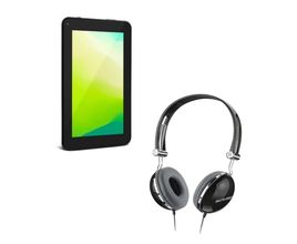 Combo High Tech - Tablet Mirage 7 Polegadas Preto e Fone De Ouvido Headphone Vibe Design P2 Preto Multilaser - PH053K