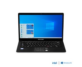 Notebook Multilaser Legacy Book, com Windows 10 Home, Intel Pentium Quad Core, 4GB 64GB, 14,1 Pol, HD + Tecla Netflix Preto Multilaser - PC310