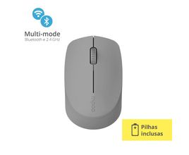 Mouse Rapoo Bluetooth + 2.4 ghz White s/ Fio Pilha Inclusa - RA010