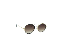 Óculos De Sol Triton Eyewear Acetato C/ Metal Redondo Feminino S3201
