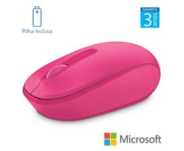 Mouse Sem Fio Mobile Usb Rosa Microsoft - U7Z00062