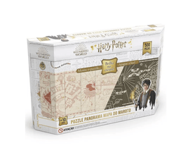 Quebra-Cabeça Harry Potter Grow Panorama 500 Peças Mapa do Maroto Brilha no Escuro