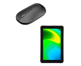 Combo Office -  Tablet M9 Wi-fi 32GB Tela 9 pol. 1GB RAM + Wi-fi Android 11 e Mouse Sem Fio Conexão Bluetooth e USB 1600dpi - NB3570K